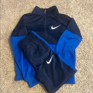 Nike Navy and Royal Blue Kids Track Jacket & Pants